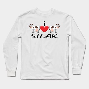 I Heart Steak Long Sleeve T-Shirt